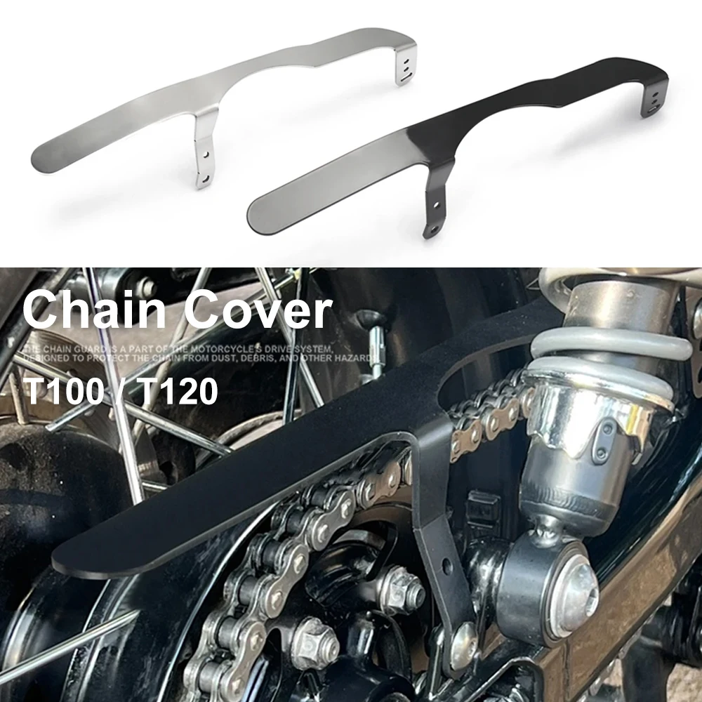 

For Thruxton RS Bonneville T100 T120 Rear Sprocket Cover Scrambler Speed Twin 900 1200 Motorcycle Chain Cover Protector Guard