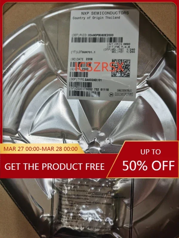3 pçs/lote SA602AD NE602A SA602A SA602 SOP-8 Em Estoque