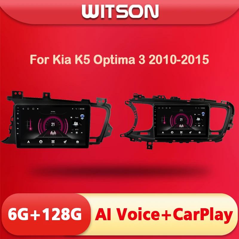 

WITSON Car Radio Multimedia AI VOICE Android Navigation Map Video Player For Kia K5 Optima 3 2010-2015 Wireless CarPlay