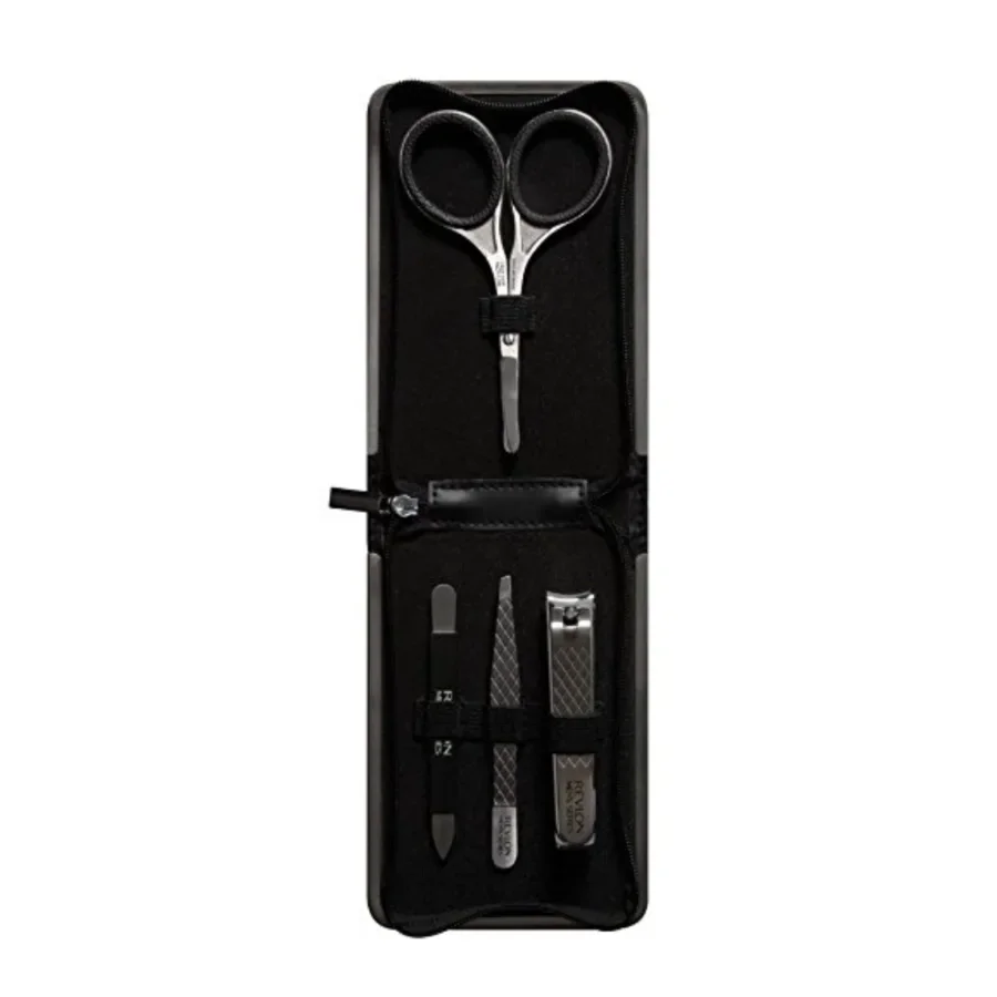 

Compact Men's Grooming Kit for Travel: 5Piece Set Including Nail Care and Facial Hair Tools for OntheGo Personal Grooming and M