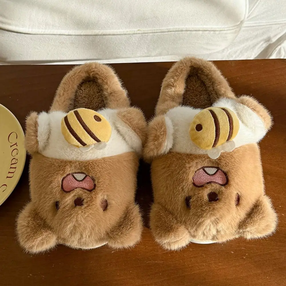 

Lovely Creative Cartoon Animal Slippers Kawaii Soft Women's Slippers Thick Bottom Comfortable Home Slipper Shoes Household