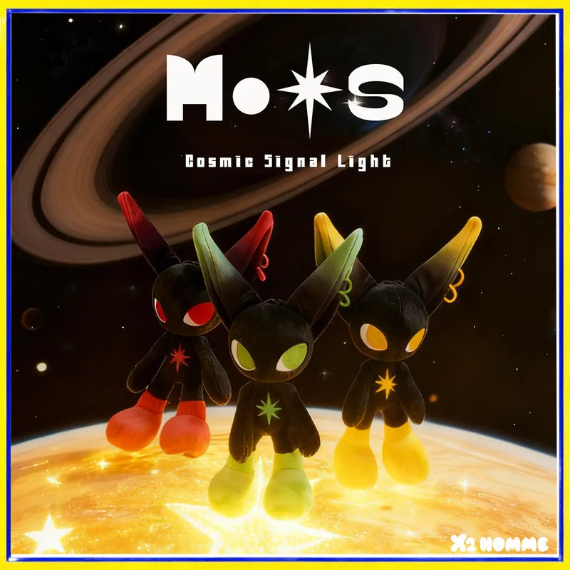 

X2HOMME Оригинальная аутентичная плюшевая кукла Моос в стиле светофора, аниме-подвеска, мягкая мультяшная кукла, парный праздничный подарок, брелок для сумки