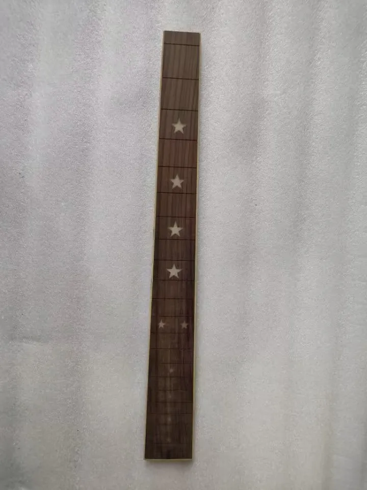 1Pcs Resin Shell Inlayed Solid Wood 6 String 22 Fret Guitar Fingerboard Electric Guitar Neck Part Rosewood Fretboard Accessories