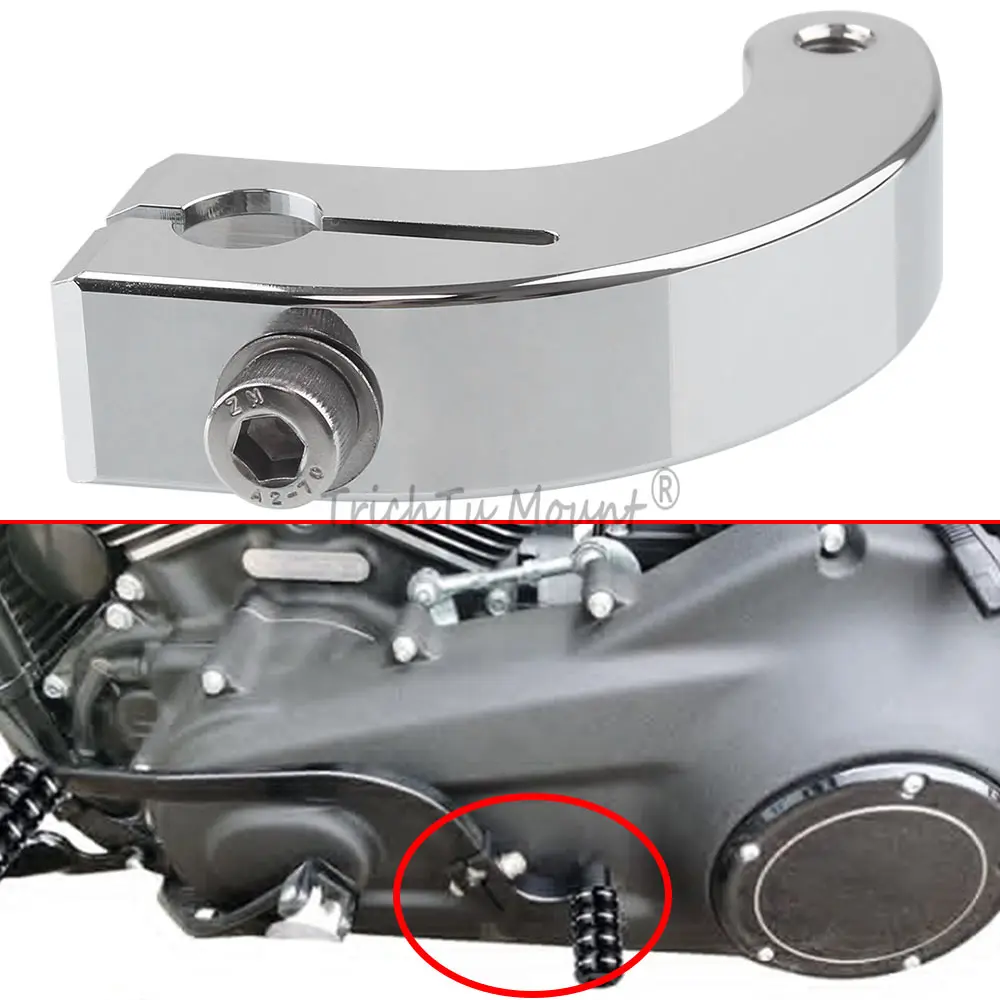 Heel Toe Shift Lever Shift Neutral Gear Assist Bracket For Harley Davidson Softail 2018-2024 Mid Controls Aluminium Alloy Chrome