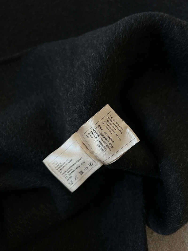 Bla Gilet di lana Svel di lusso double-face Dr Fem Ele Maternal Sle Gonna a trapezio a vita medio-alta Dr