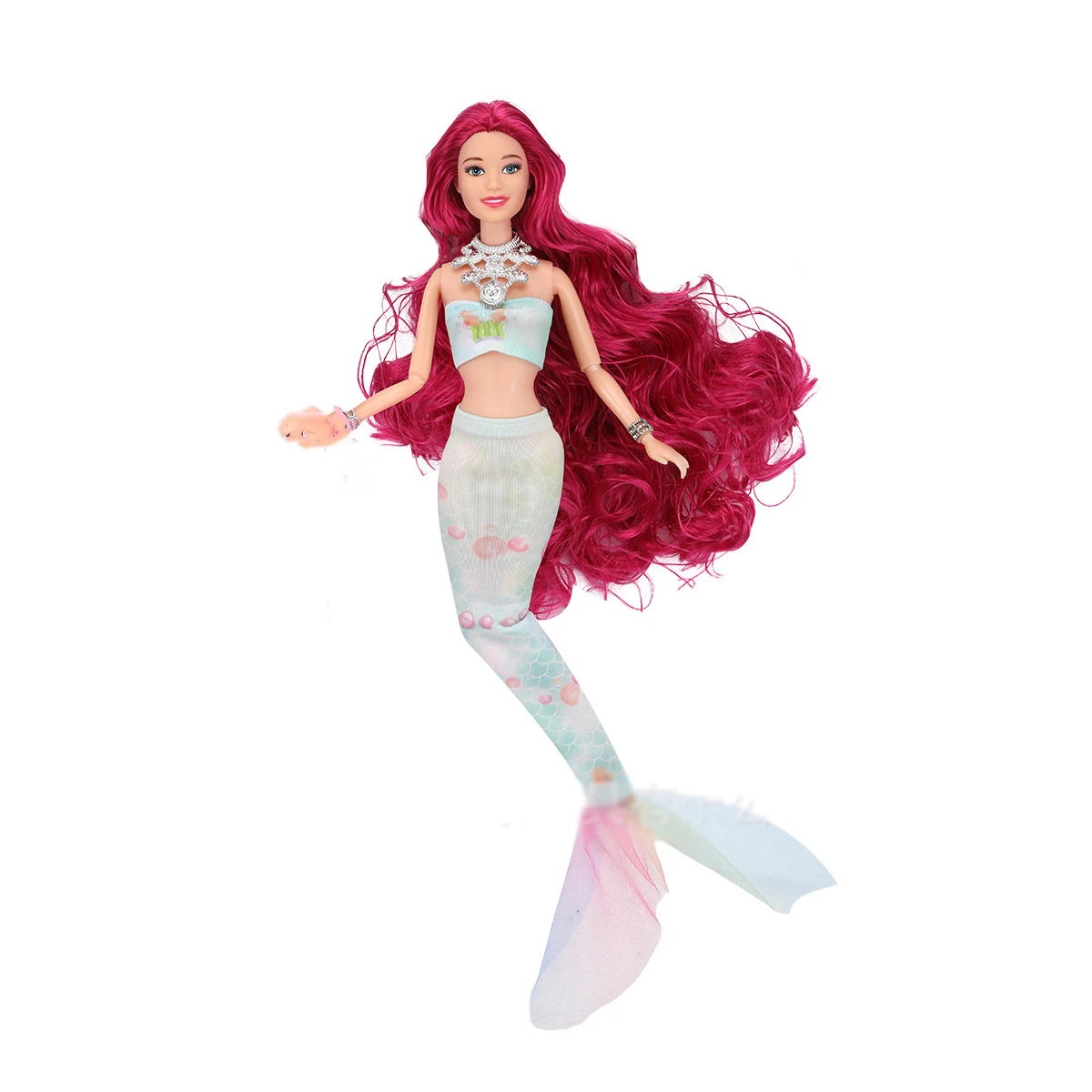 2025 جديد 30 سنتيمتر حورية البحر دمية التصميم الأصلي 1/6 المشتركة المنقولة فستان موضة ملونة حورية البحر دمية على شكل أميرة الاطفال اللعب منزل لعبة