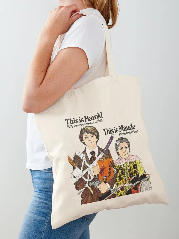 This is Harold & This is Maude Tote Bag Canvas stote bag reusable grocery bags reusable shopping bags Canvas bag Canvas Tote