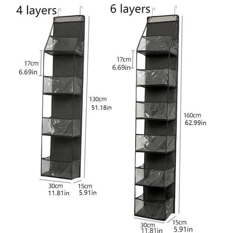 Organizer na drzwi do szafy z 4/6 kieszeniami Organizer do sypialni łazienka