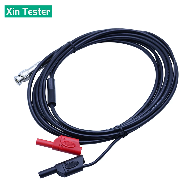 Xin Tester HT30A Oscilloscope Probes Auto Test Cable BNC to Banana Dual Banana Head Multipurpose Automotive Measurement 3M