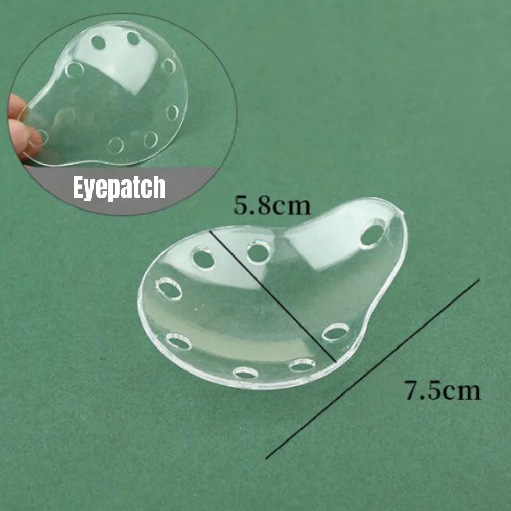 

1Pc Clear Plastic Eye Shield Eyepatch Oval Spoon Shape Eye Guard Ventilated Ophthalmic Surgery Single Eye Wound Protective Cover