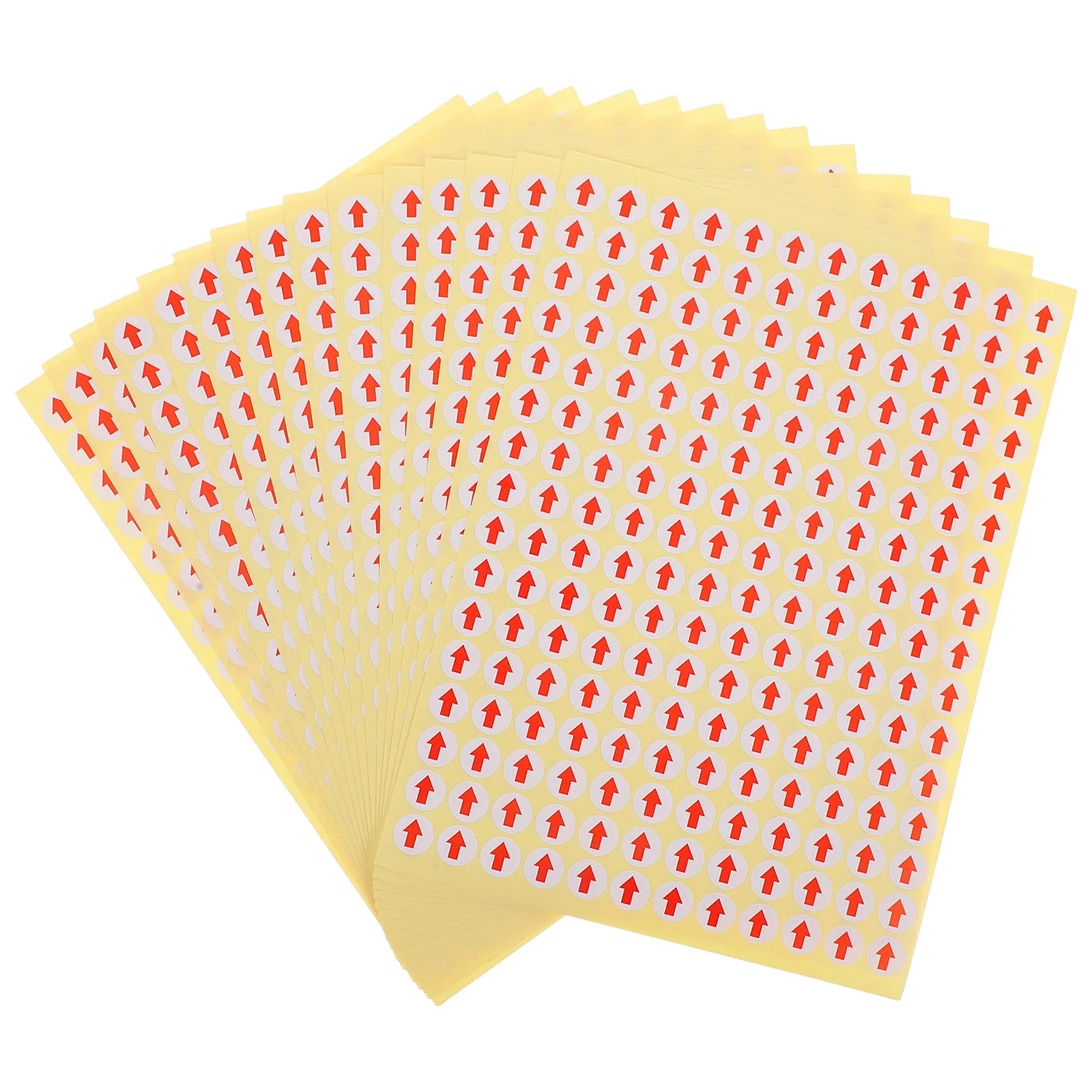 

15 Sheets Small Arrow Stickers Strong Peel-and-Stick for Quality Control Marking Arrow Label Tags Rework Label Application