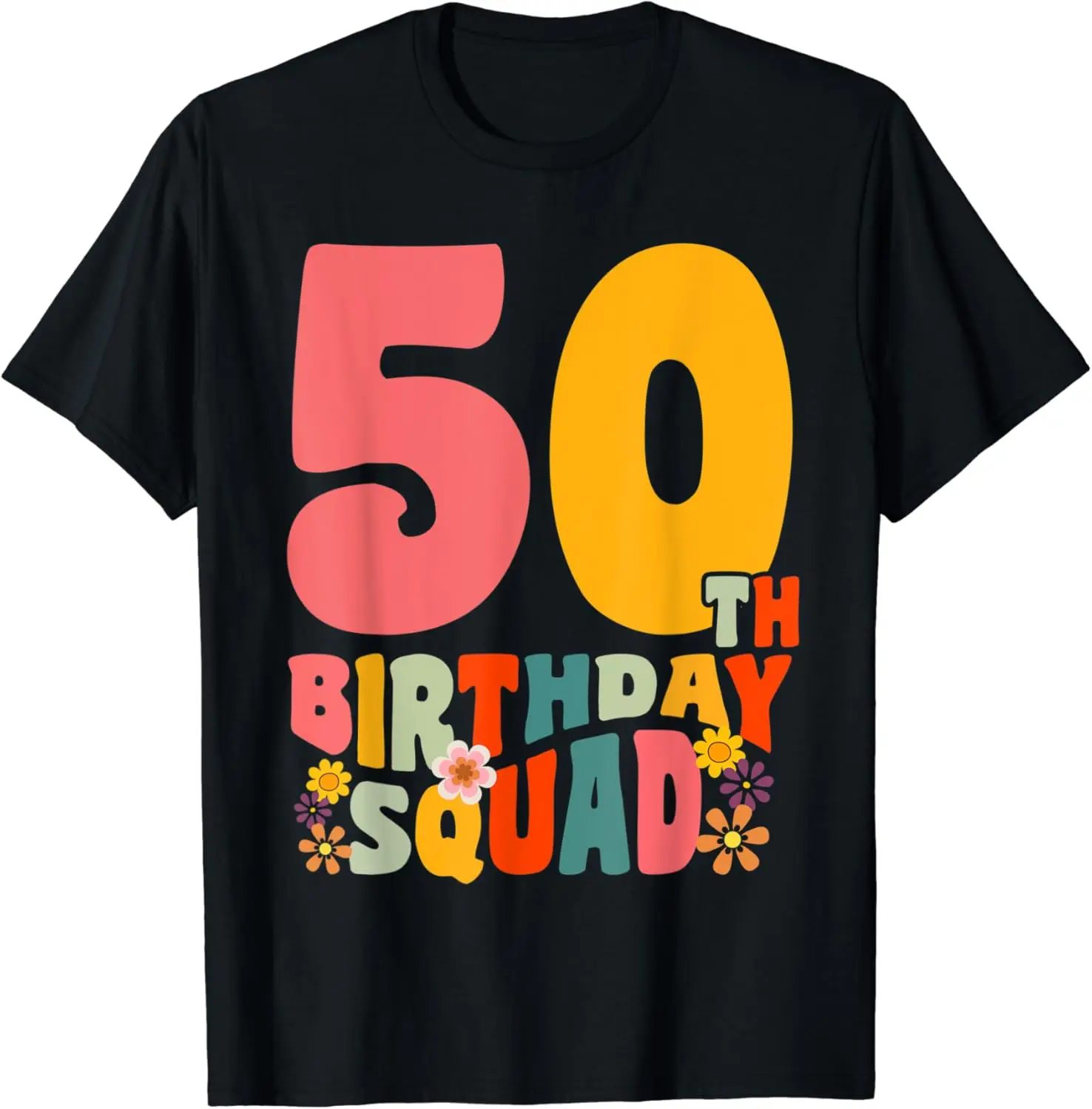 

Womens 50th Birthday Squad Party T-Shirt
