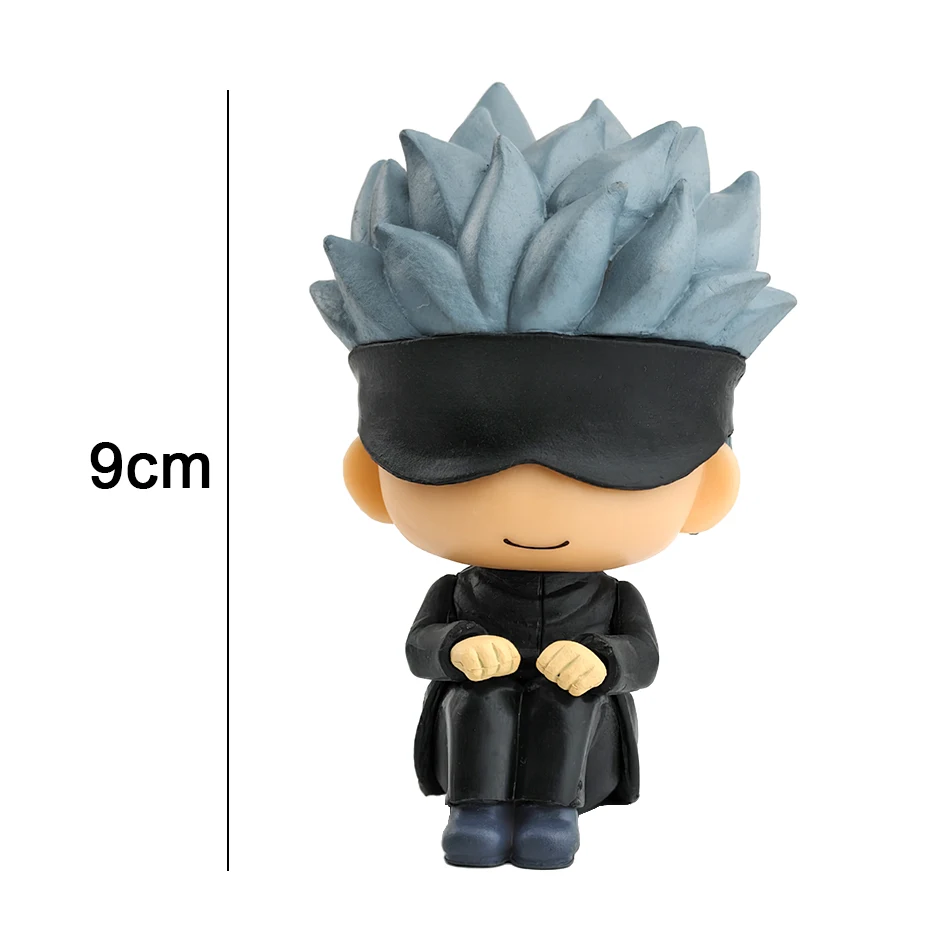 Julongsu kaisen anime figuras gojo satoru figura fushiguro megumi itadori yuji kugisaki nobara olhar up bonecas brinquedos kawaii