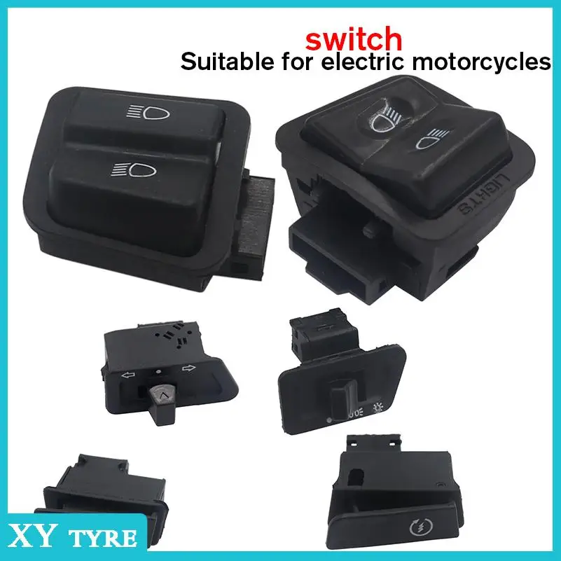 Motorcycle Start Switch Horn Light Turn Signal High Low Beam Button Switch Connecters For Scooter Moped accessories