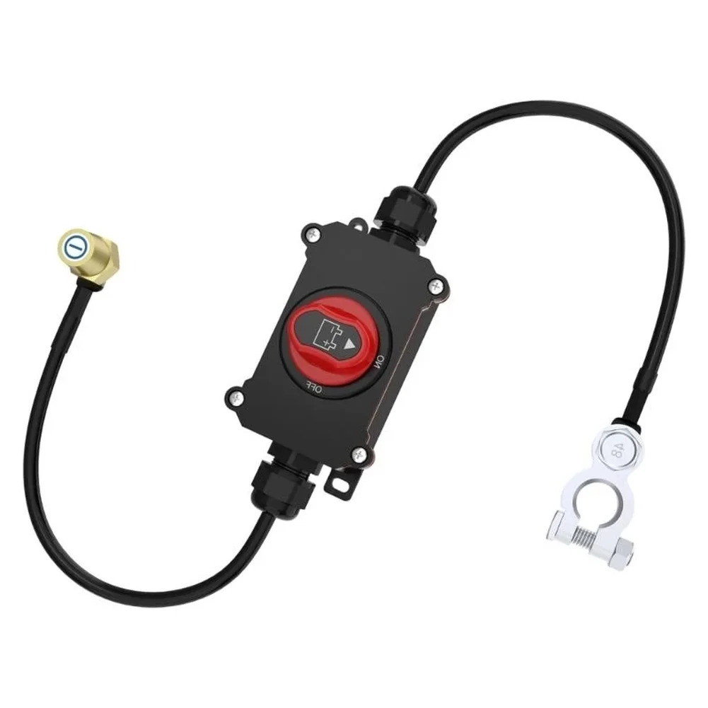 Battery Cut Off Switch 12V 24V for Boat Camper Trailer with 0.78ft Cables Easy Mounting Pre Drilled Holes Design