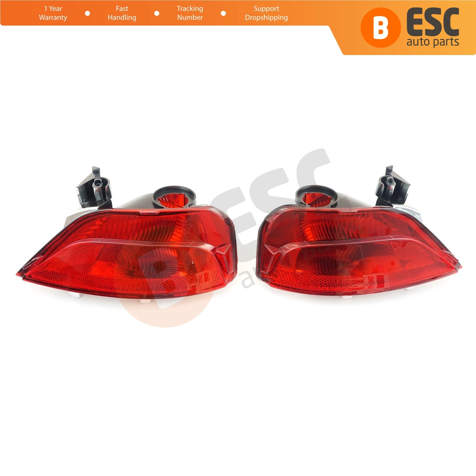 

ESP987 Rear Bumper Tail Fog End Light Lamp Lens Reflector 265855907R , 265808906R for Renault Megane MK4 Sedan Scenic MK4