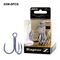 5/6/7/8Pcs 4X Intensify Treble Fishing Hooks Carbon Steel Super Sharp Barbed Hooks Anti-rust Fishing Triple Anchor Hook Sports