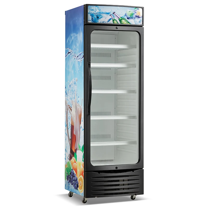 Commercial Air-cooled Beverage Fresh Keeping Cabinet Freezer Single-door Vertical Beverage Fresh Keeping Cabinet