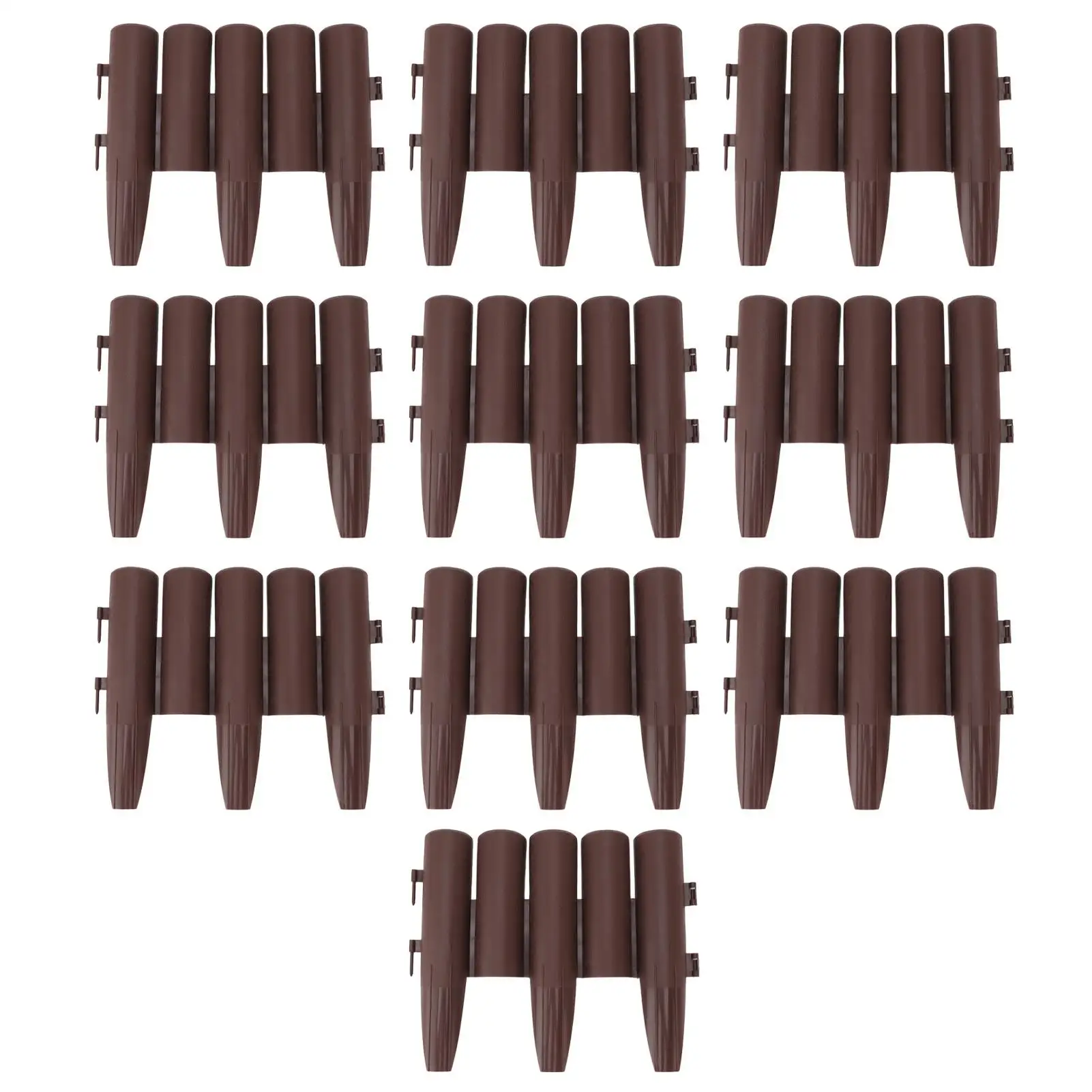 

Прочная коричневая окантовка для наружного ландшафта из полипропилена — устойчивый к атмосферным воздействиям короткий забор для легкой установки во дворе