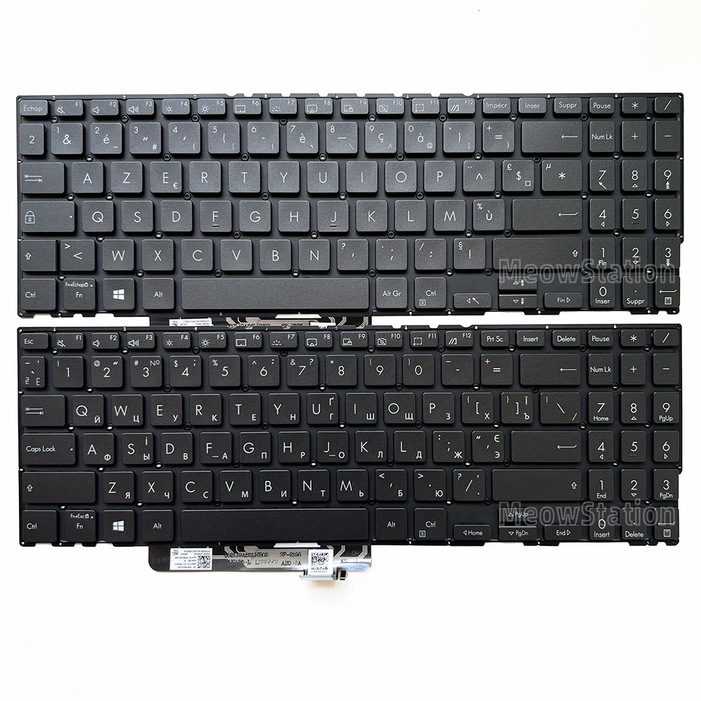 

French/Russian Backlit Keyboard For ASUS ZenBook UX564 UX564E UX564EH UX564EI UX564P UX564PH UX564PI Q538E Q538EI 0KNB0-560LUA00