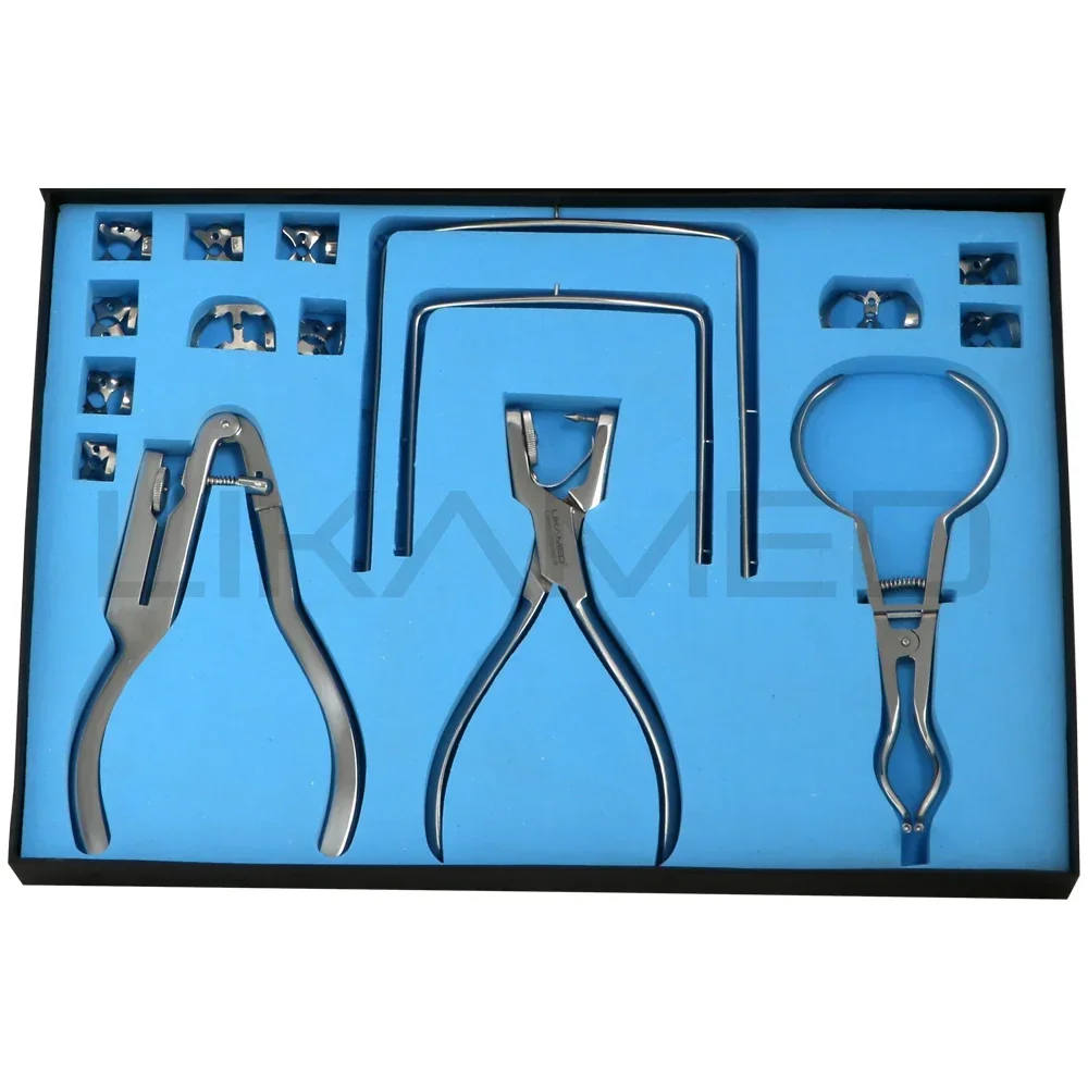 Dentals Rubber Dam Kit with Clamps Set Packed in a Stainless Cassette Ready in Stock Best Quality