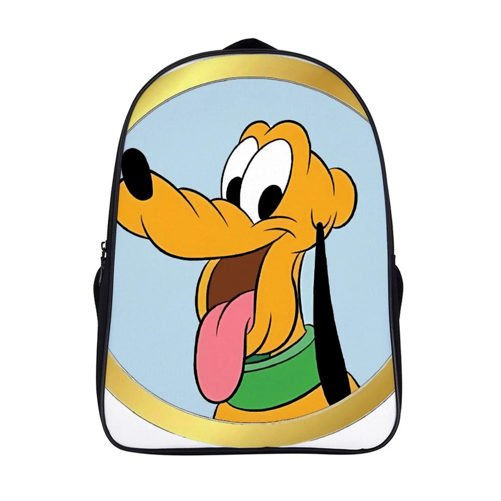 

Fashion Student's Backpack Cartoon Disney Pluto School Bag 16 Inch 2 Compartment Backpack Student Schoolbag