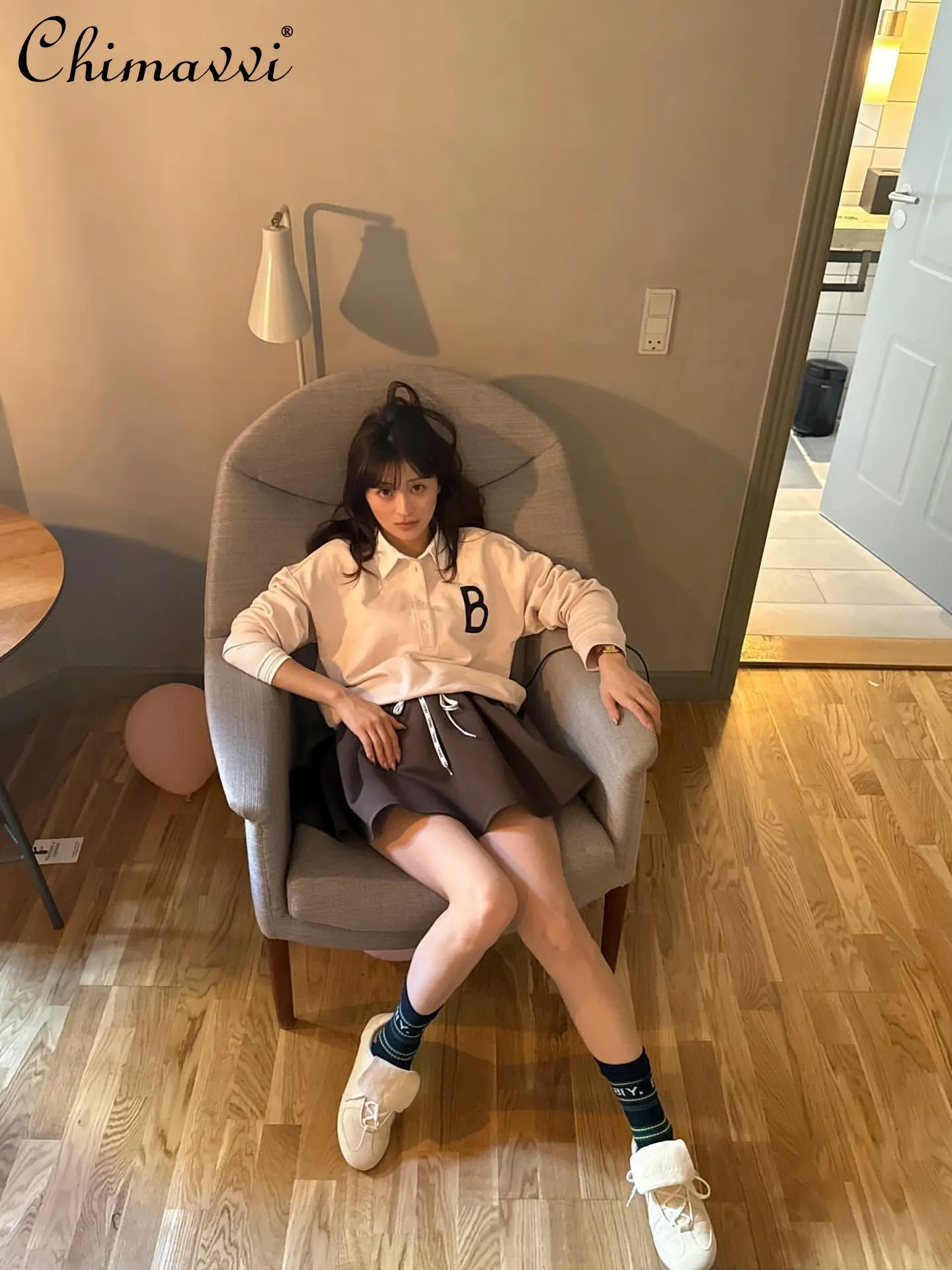 

Японская юбка-шорты с завышенной талией на шнурке, пышная, весна-лето, новая, для милых девушек, в стиле принцессы, женская