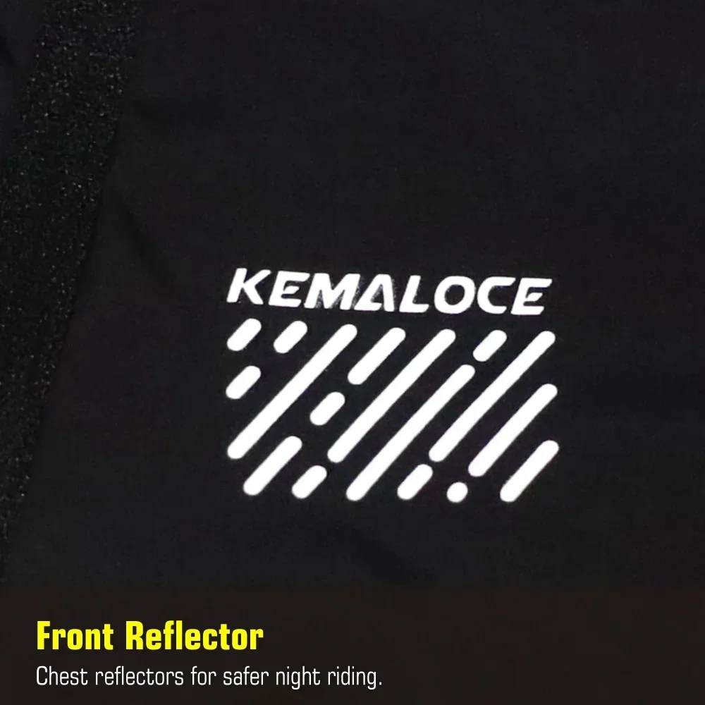 سترة KEMALOCE لركوب الدراجات مقاومة للرياح للرجال 2025 خفيفة الوزن بأكمام طويلة للدراجة من الجيرسيه باللونين الأسود والأصفر سترة واقية رياضية خفيفة الوزن