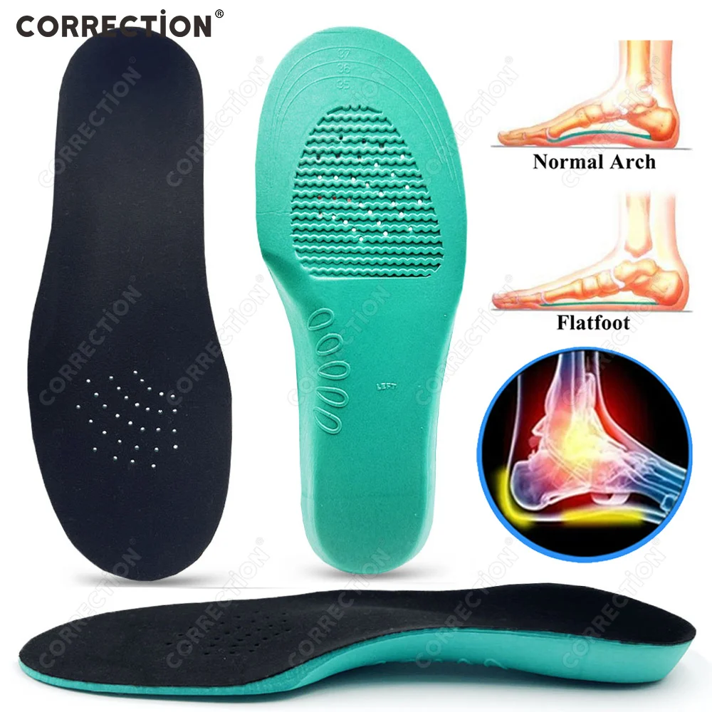 CORRECTION Kids Orthotic Arch Support Insoles Gel Pad Arch Support Flat Feet For orthopedic Foot pain Child Sport Shoes Pads