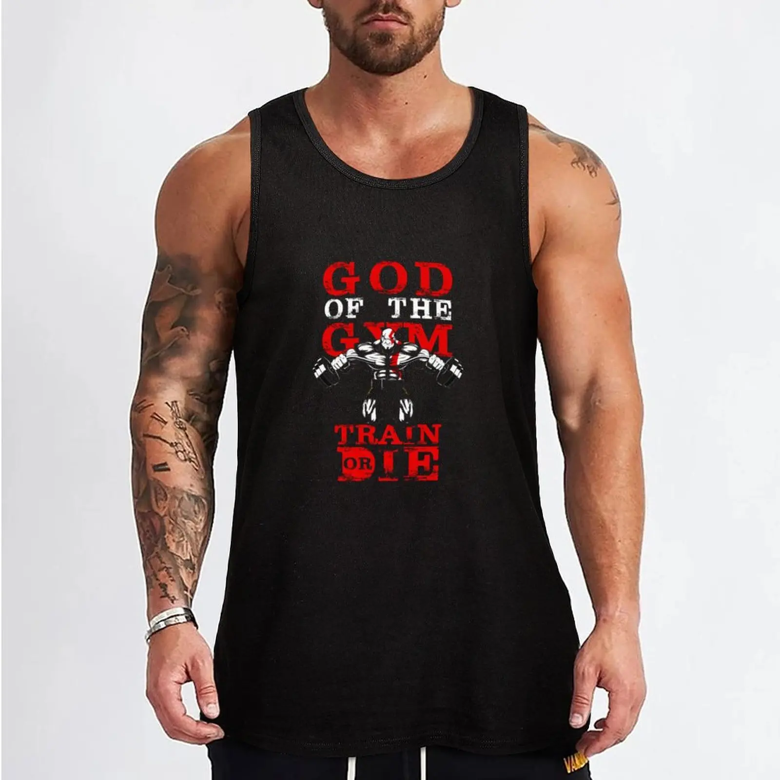 New God Of The Gym Kratos Tank Top best selling products quick-drying t-shirt Sportswear for men sleeveless shirts