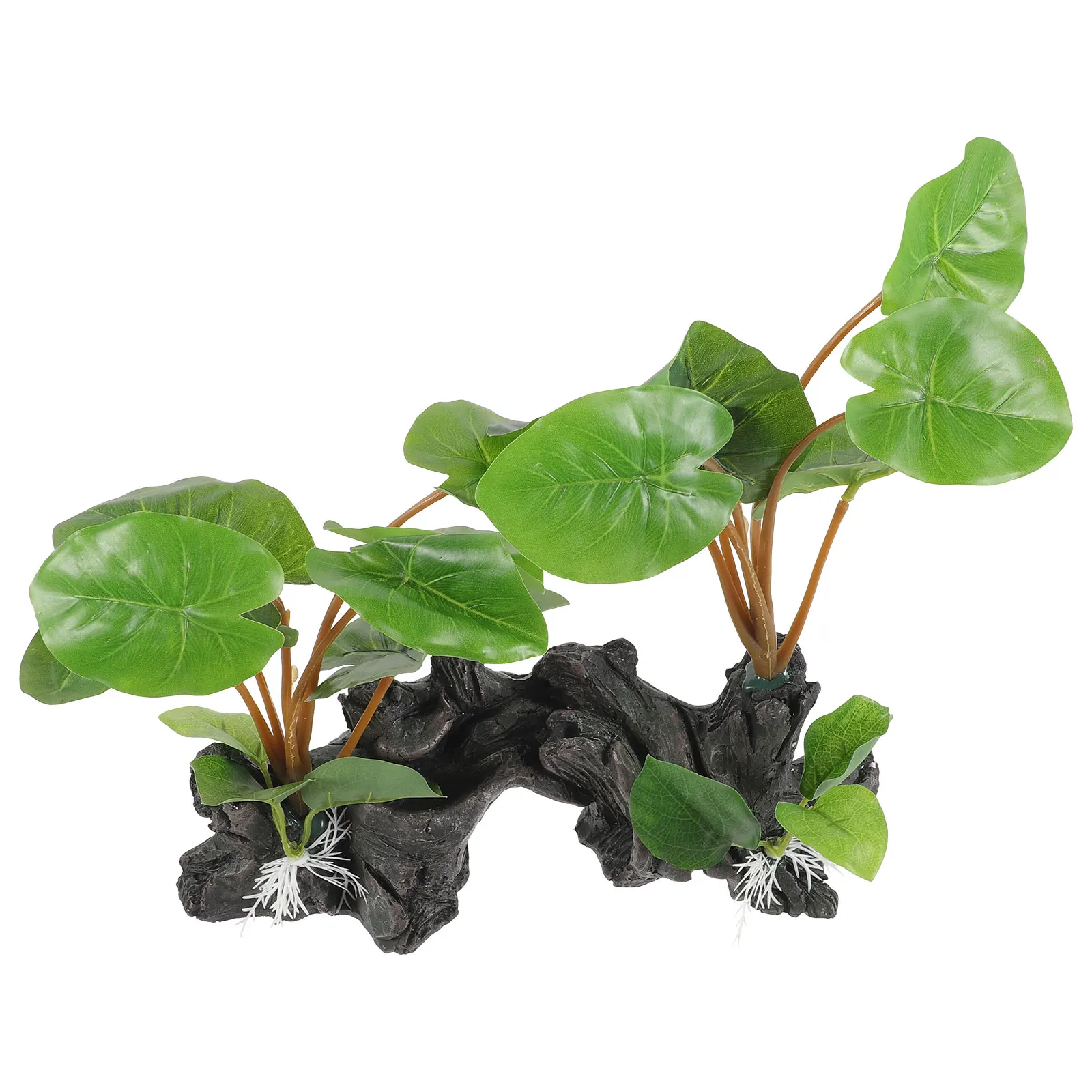 

Realistic Fake Plant Lifelike Decor Plastic Resin Waterproof Artificial Plants For Office Home Decoration Tank Accessories