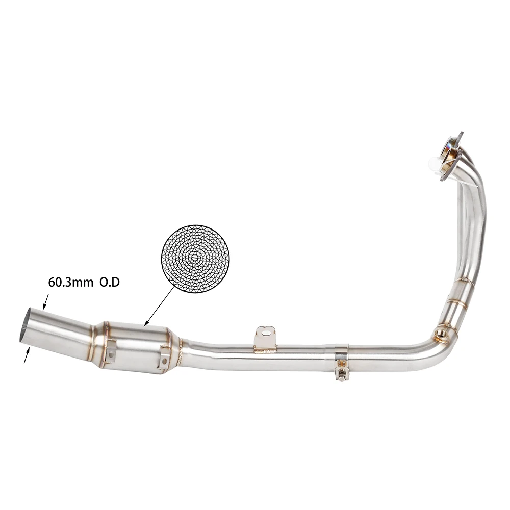 For Kove 800X Pro 2024 2025 2026 800X Rally 24-26 800 X Pro, Rally Euro 5+ Motorcycle Exhaust Muffler Header Link Pipe Slip-on
