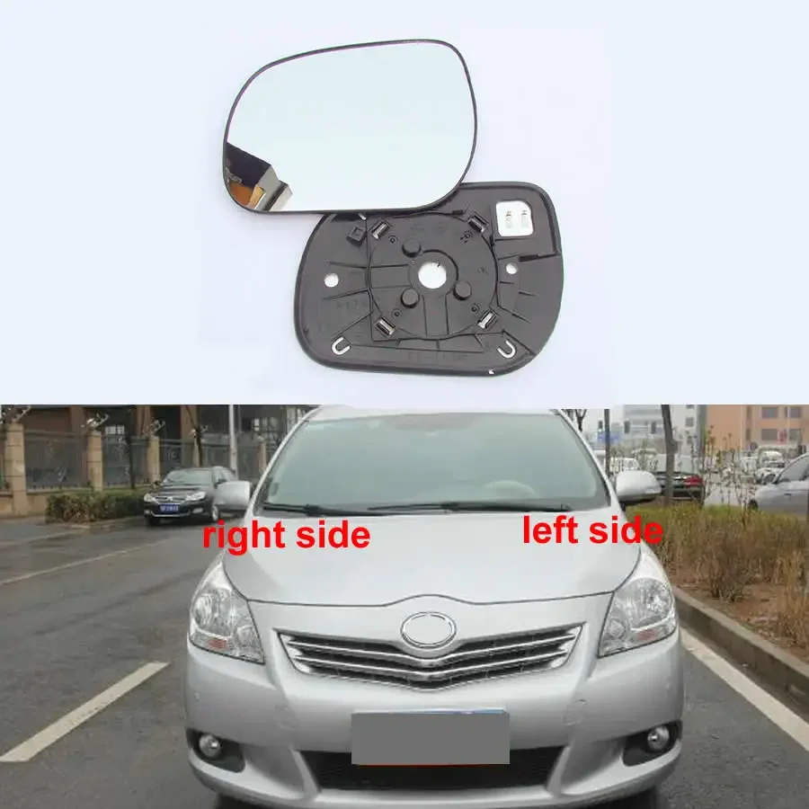 

For Toyota Verso 2010-2013 Car Accessories Auto Side Mirror Lens Rearview Reflective Lenses White Glass with Heating white lens