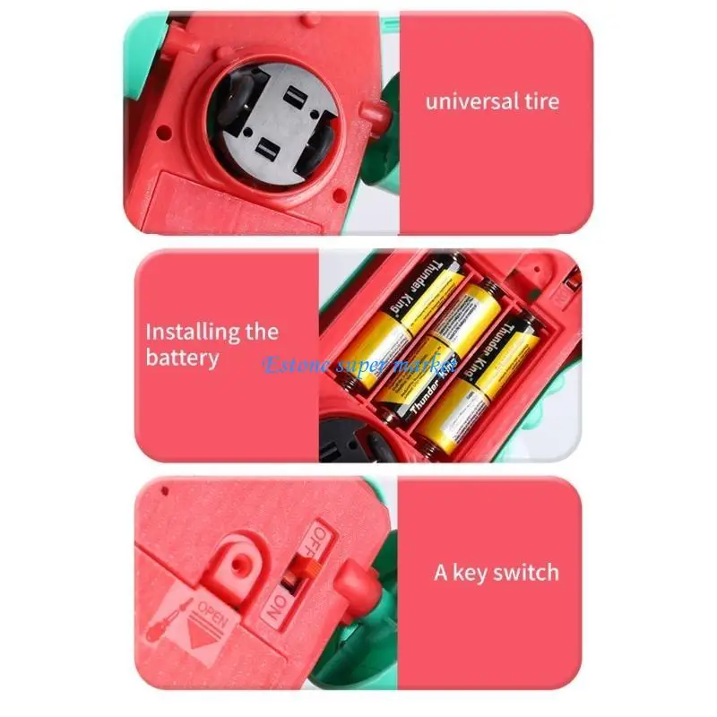 090B Monopatín acrobático dibujos animados para niños, juguete musical ligero para niños, juguete interactivo para fiesta