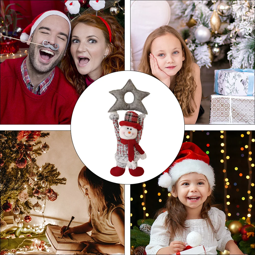 

1pc Snowman Pendant Cute Christmas For Tree Home Decoration Holiday Ornament Gift Xmas Hanging Craft Party Supplies