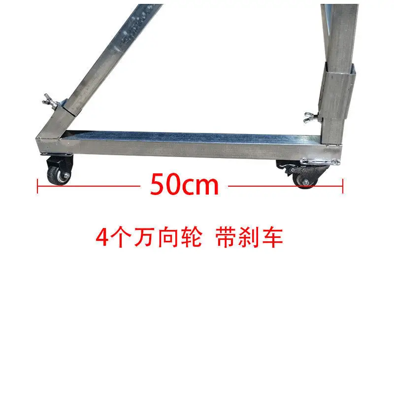 KT plate retractable support frame with wheels background frame inkjet cloth display frame retractable mobile outdoor reinforcem