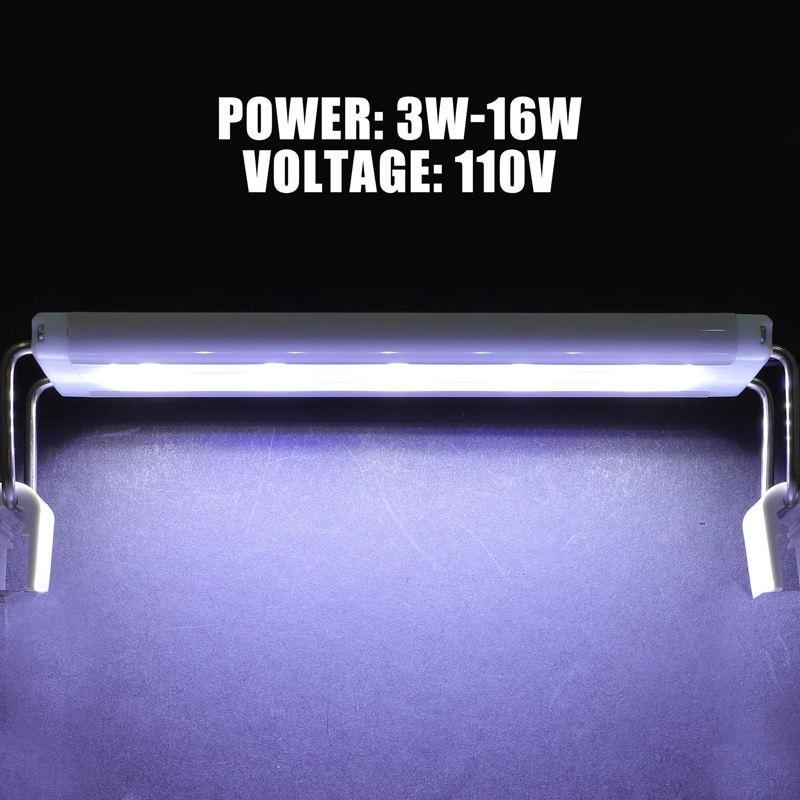 

1 pc Led Fish Tank Light 20-30Cm Plastic Aquarium Lamp Us Plug Bright Durable Design For Aquarium Lighting Tool Led Light For