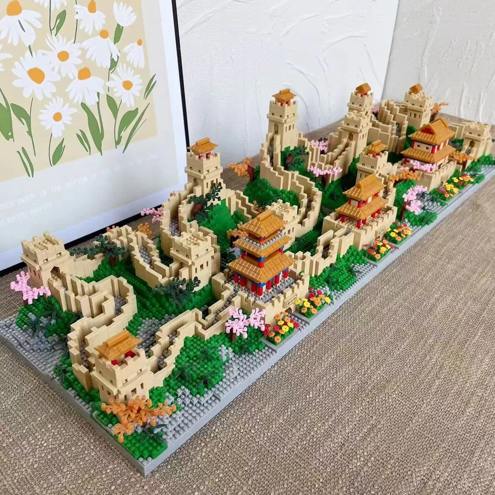 

Great Wall Microparticle Building Blocks - Appreciating The Beauty of Chinese Architecture, Ideal for Home Decoration and Gift