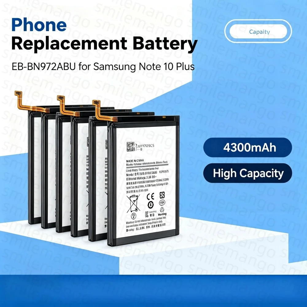 1-10PCS EB-BN972ABU 4300mAh Battery For Samsung Galaxy Note 10+ Note 10 Plus SM-N975F SM-N975DS Phone Batteria