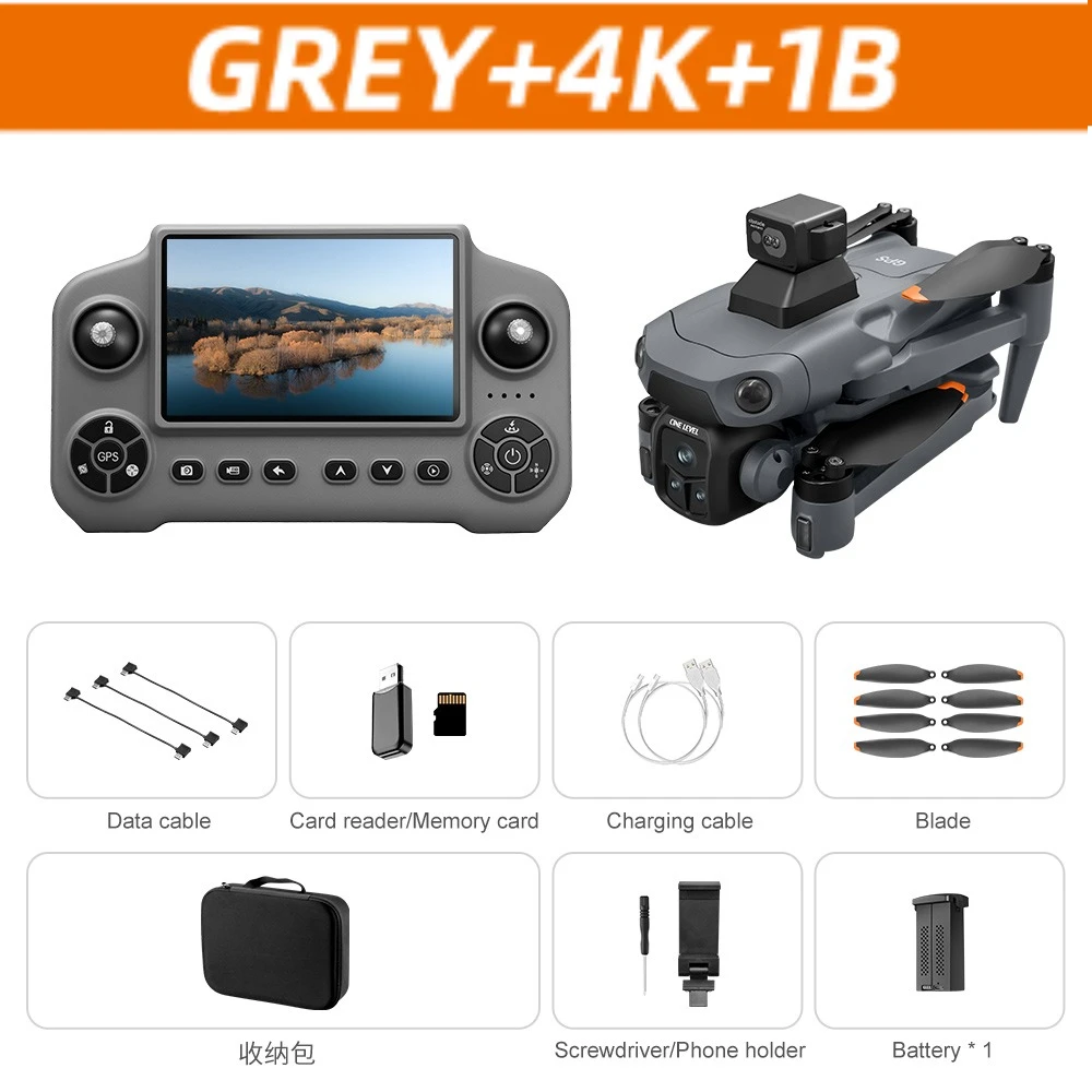 Lenovo V918 MAX GPS Dron Borstelloze motor HD-camera RC-scherm Slimme obstakelvermijding Quadcopter Intelligent vliegend speelgoed Nieuw