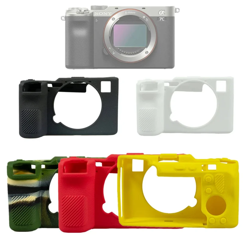 

For A7CII A7CM2 A7C II , A7C Mark II , Alpha 7C II , ILCE-7CM2 Camera A7C2 Rubber Silicon Case Body Cover Protector Frame Skin