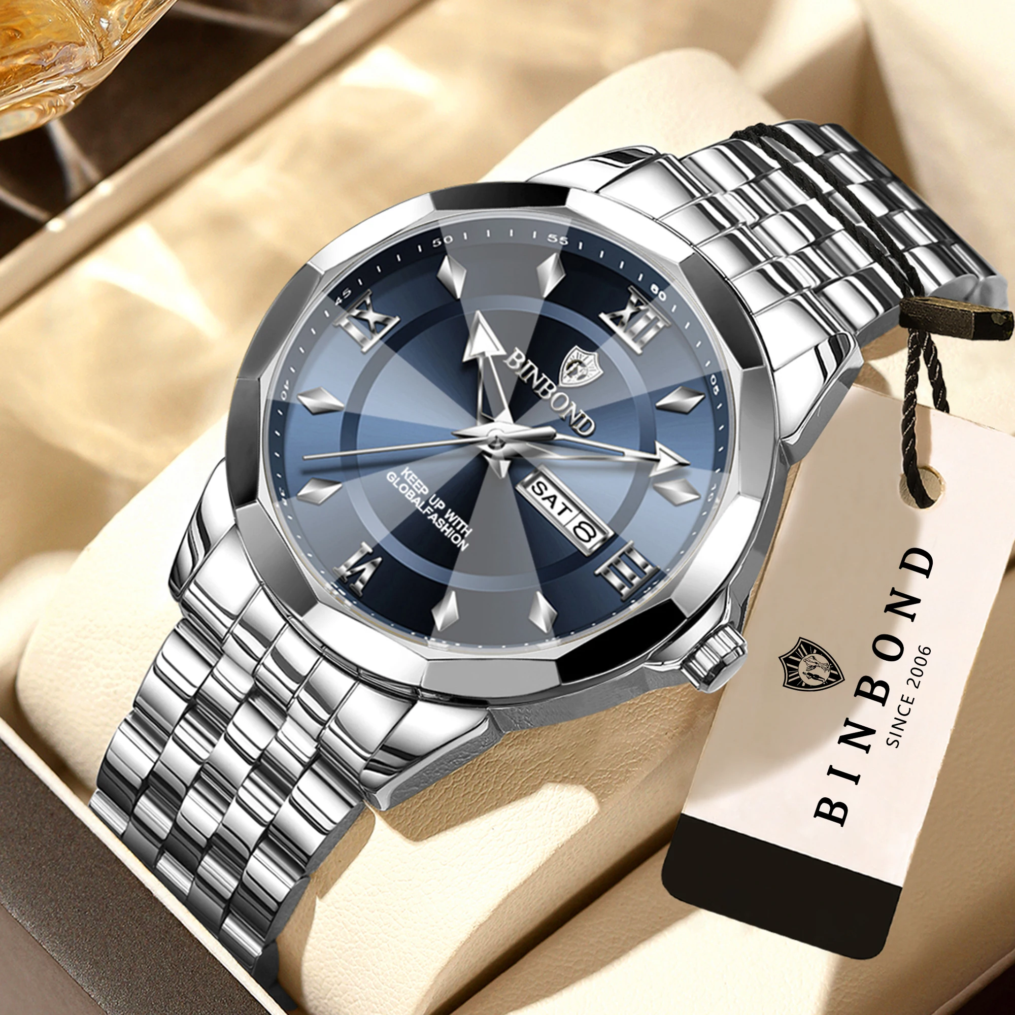 Men's Luxury Luminous Waterproof Quartz Wristwatch