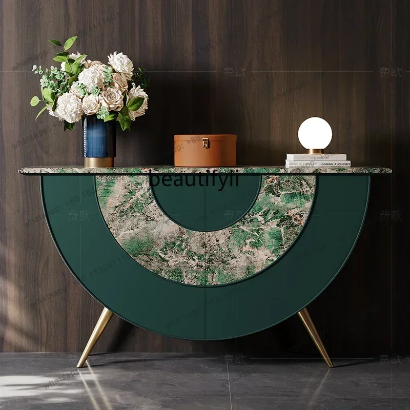 D30 Light luxury Xuanguantai storage storage cabinet Post-modern simple marble high-end dining side cabinet
