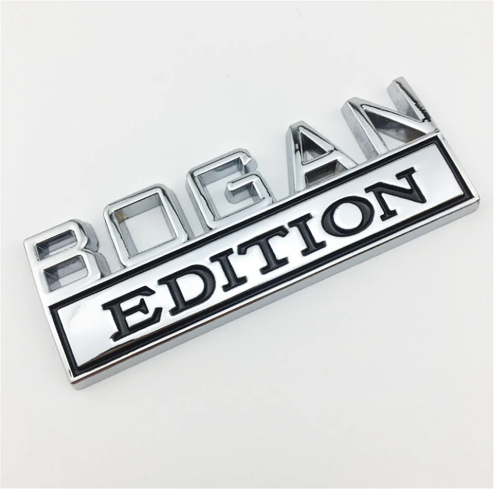 1PC BOGAN EDITION Letter Logo Badge Emblem For Car Trunk Fender Or Tailgate Name Plate Decal Auto Parts