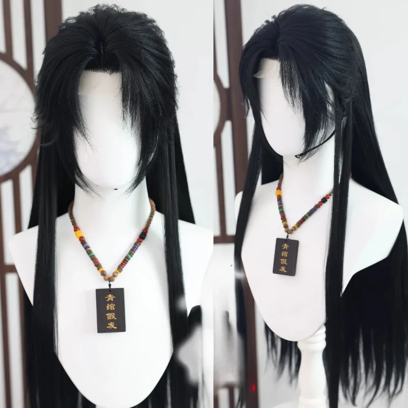

Anime Traditional Chinese-style Hanfu Wigs Heaven Official's Blessing Cosplay Black Long Hair for Women Theme Party