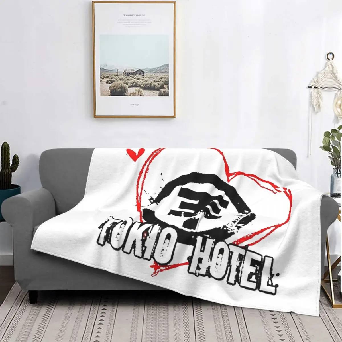 Tokio Hotel Band Blanket Flannel Super Warm Throw Blankets for Car Sofa Couch Bedroom Quilt