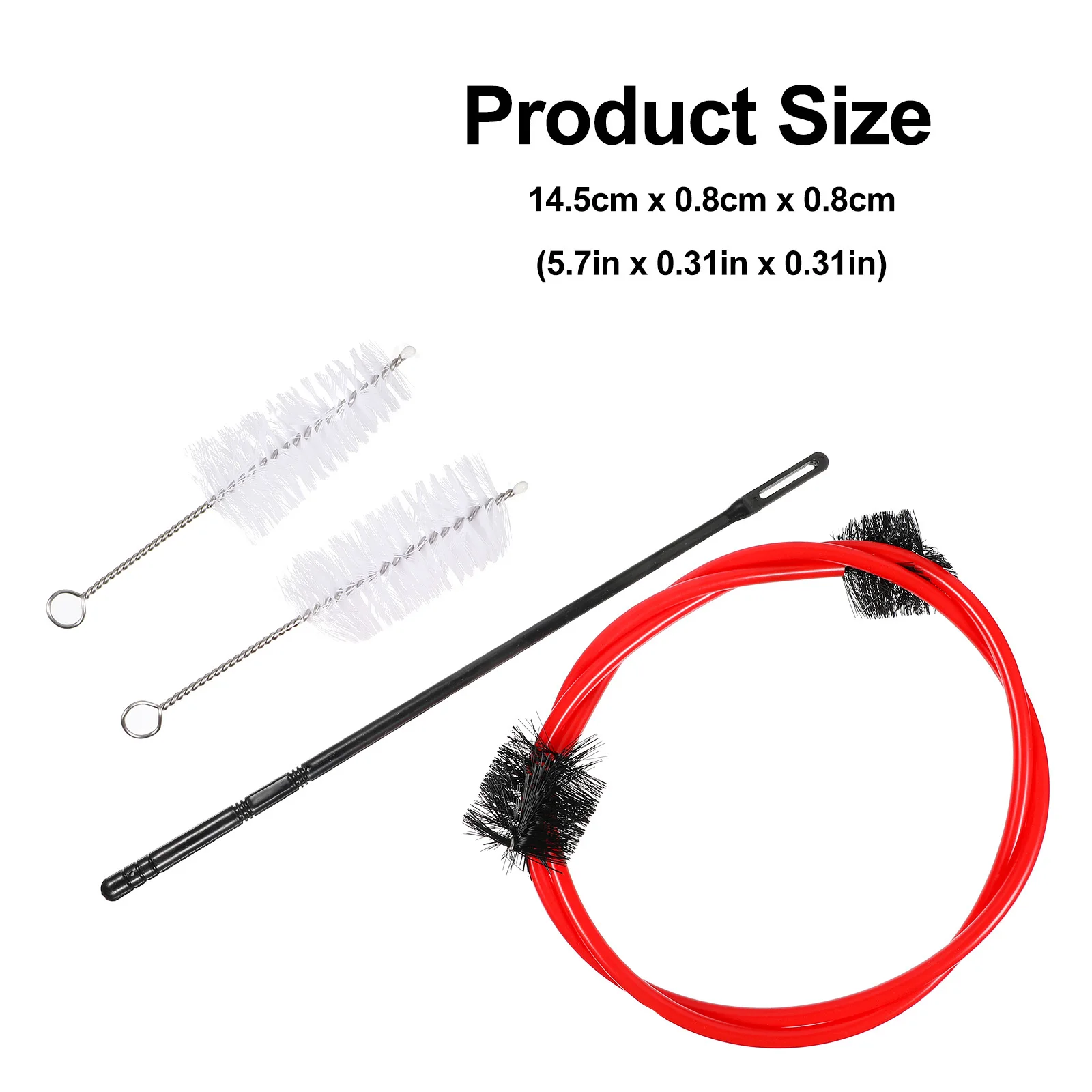 Set di spazzole per pulizia cornetta da 4 pezzi Kit di accessori per spazzole per serpette professionali durevoli per la manutenzione della tromba