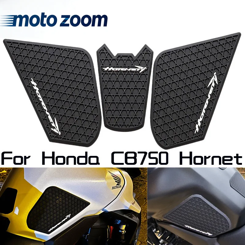 For HONDA CB750 Hornet 2023 2024 2025 2026 Universal Retro Tank Pad Gas Fuel Side Tank Stickers Knee Grips Protector Decal