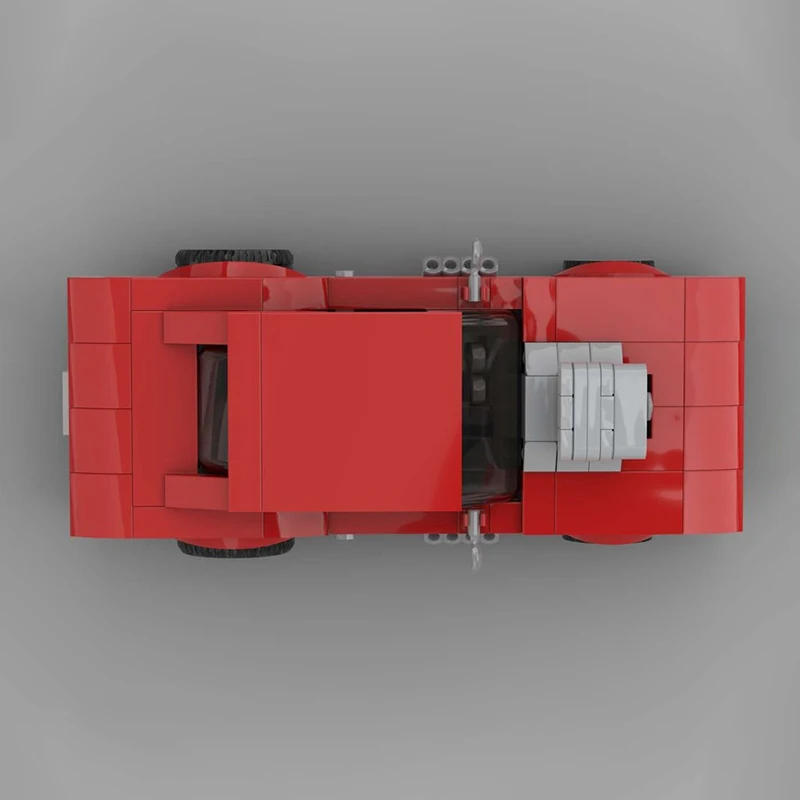 ตัวต่อ MOC Pixar Cars Snotrod Dodge Challenger RT 1970 City Champions รถซูเปอร์คาร์ 351 ชิ้น ของเล่นเสริมพัฒนาการ
