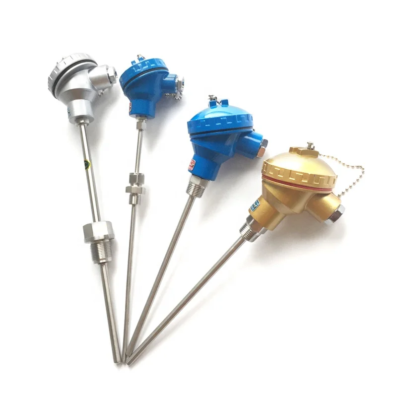 Fixed Threaded Thermocouple Pt100 Temperature Sensor Pt100 Platinum Thermistor 1/2 
